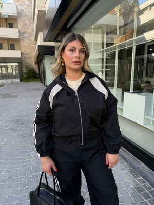 Cordset tuta strisce curvy