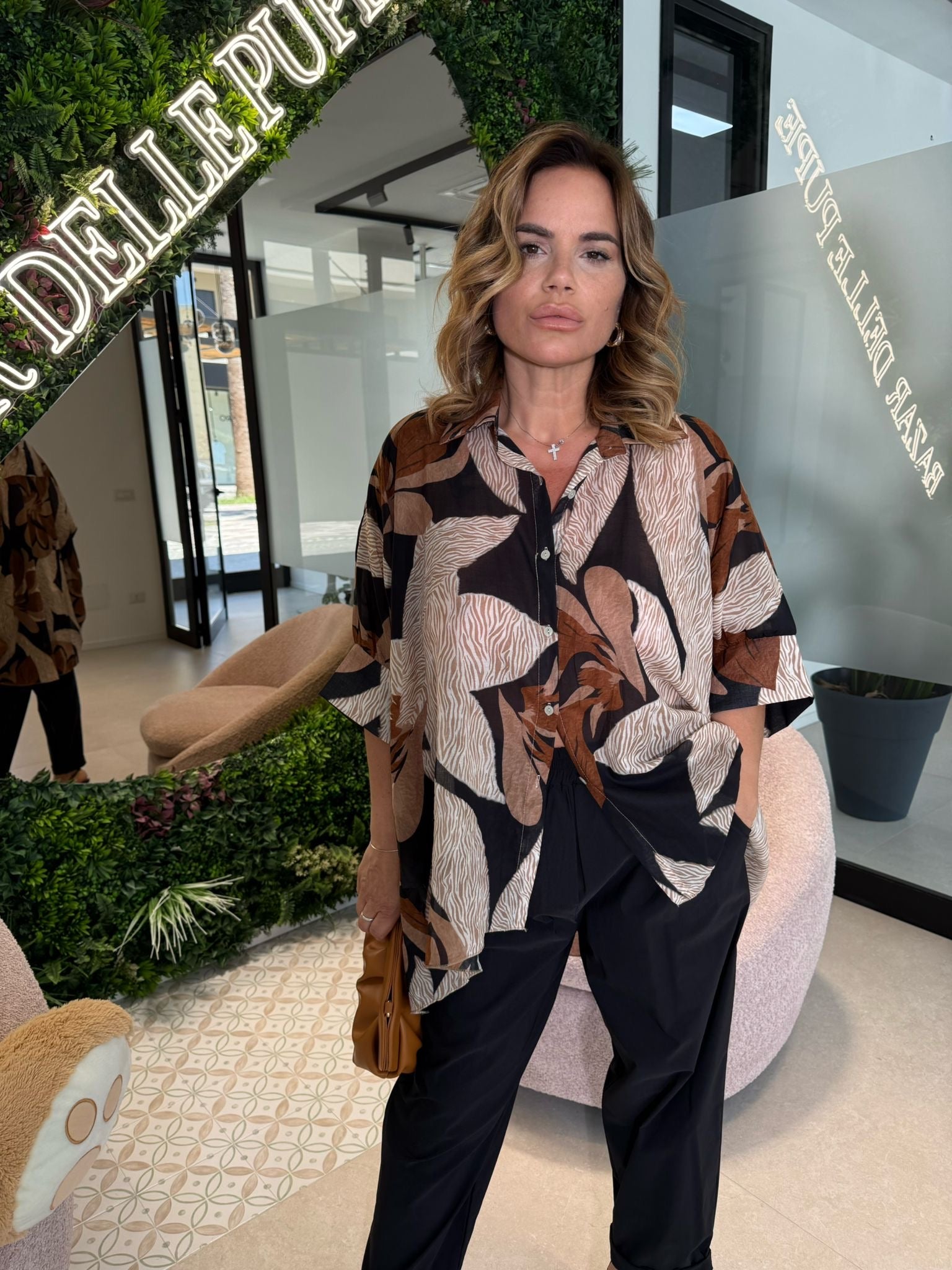 Camicia foglie