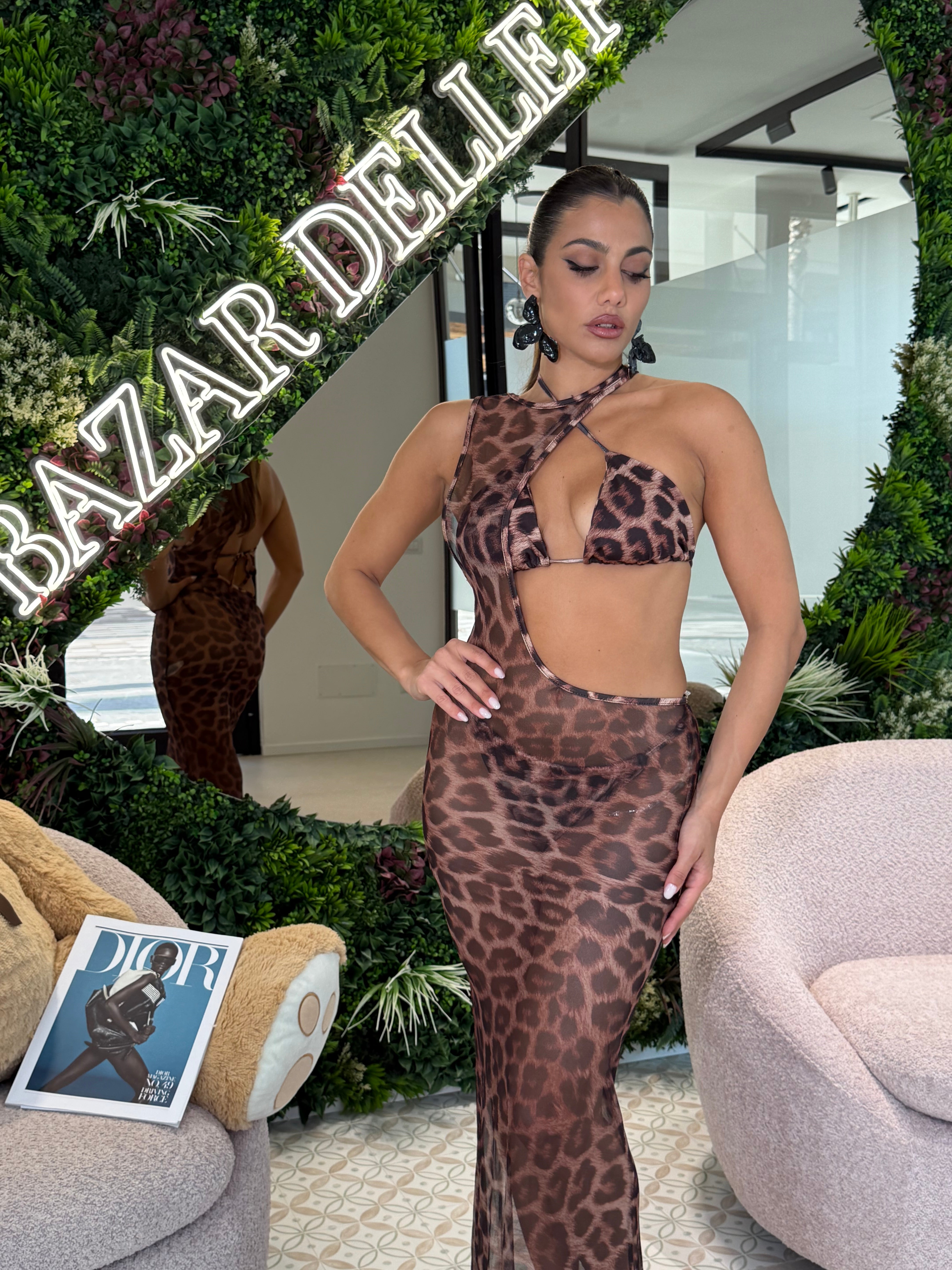Costume con copricostume animalier