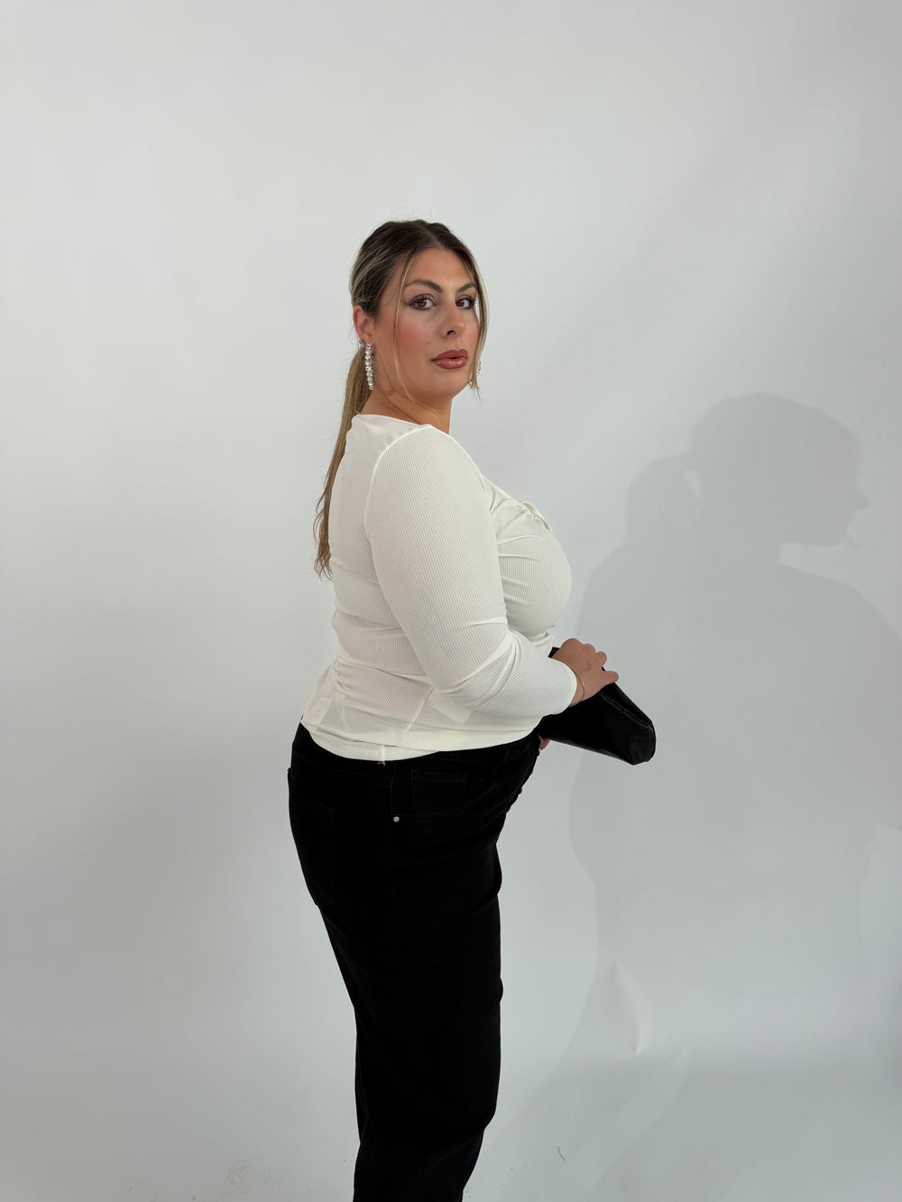 Maglia a costine curvy