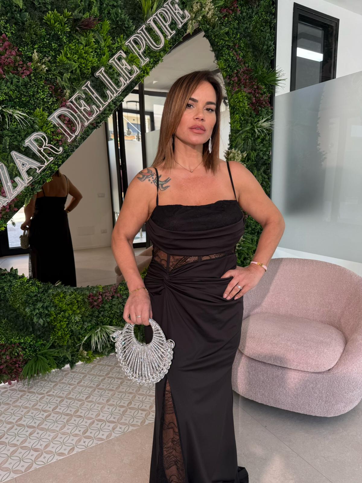 Abito licra e merletto curvy