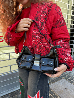 Borsa mini con tasche