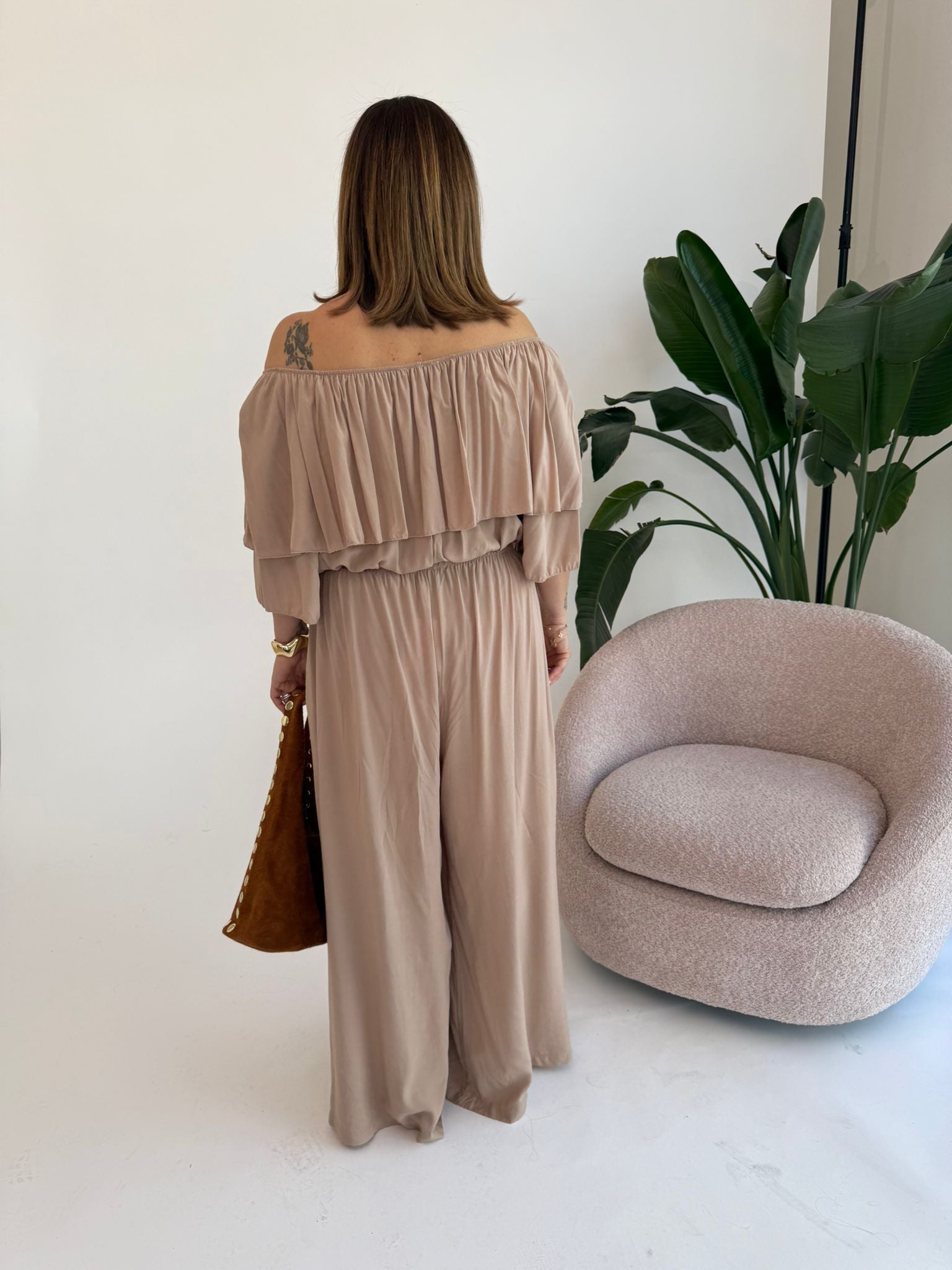 Cordset pantalone e top lino curvy