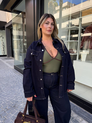 Camicia denim curvy