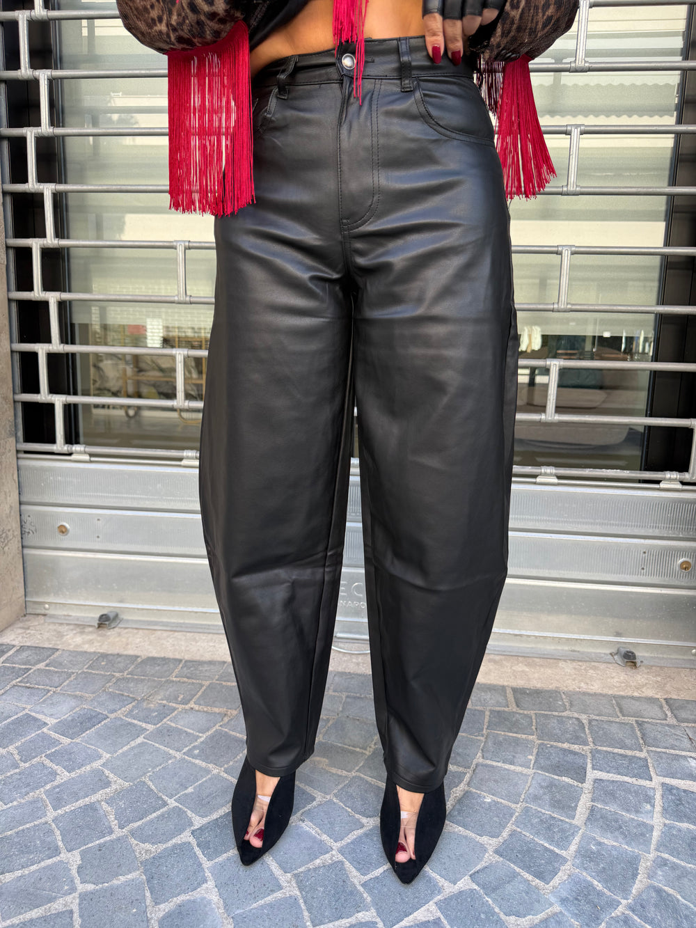 Pantalone ballon ecopelle