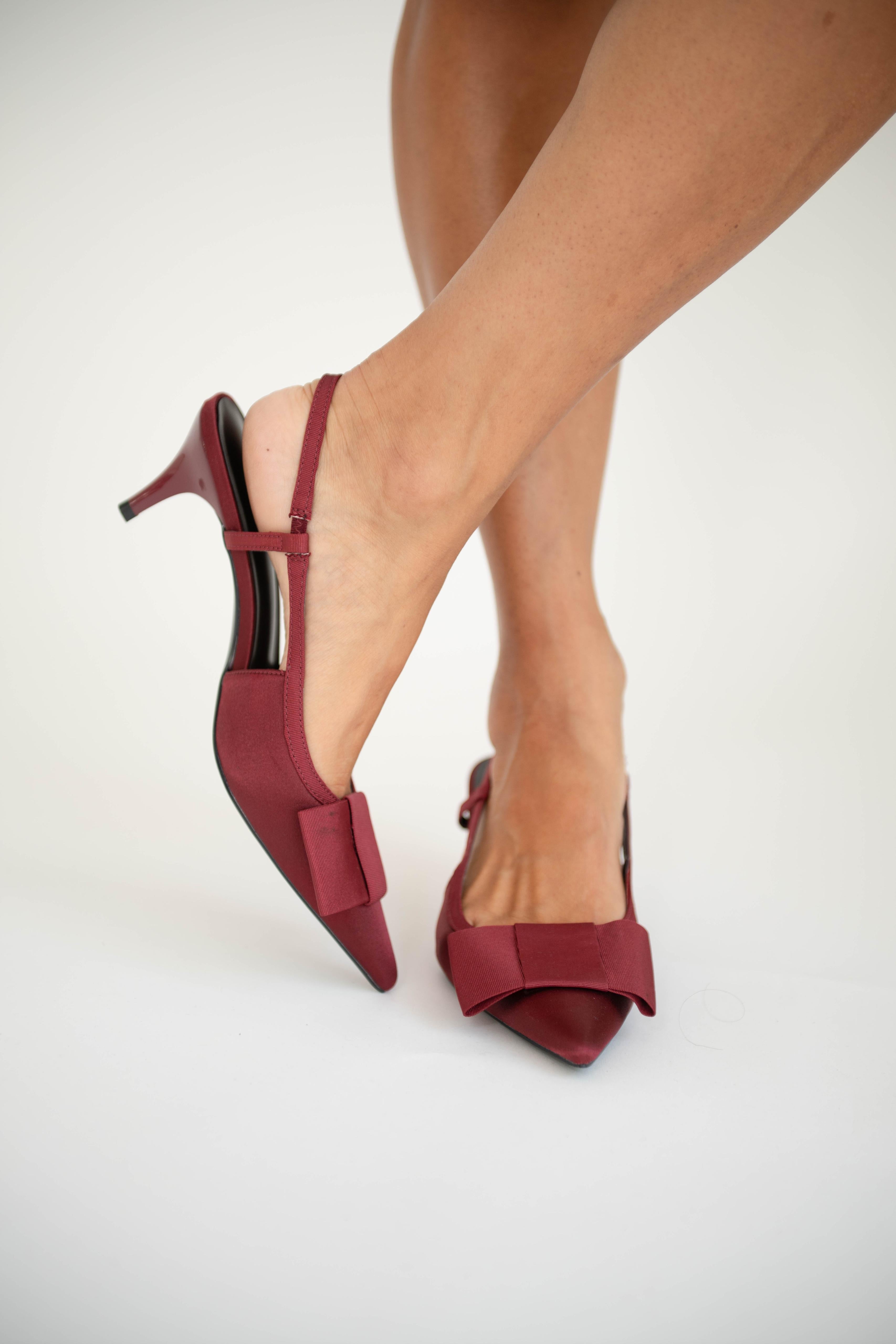 Décolleté tacco mini fiocco