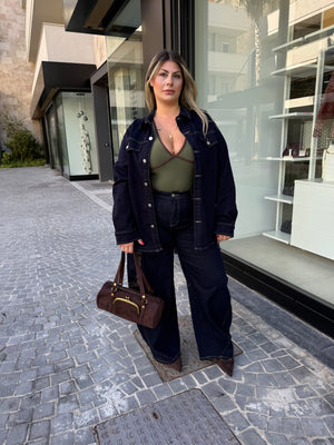 Camicia denim curvy