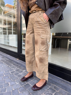 Jeans cargo sfumato