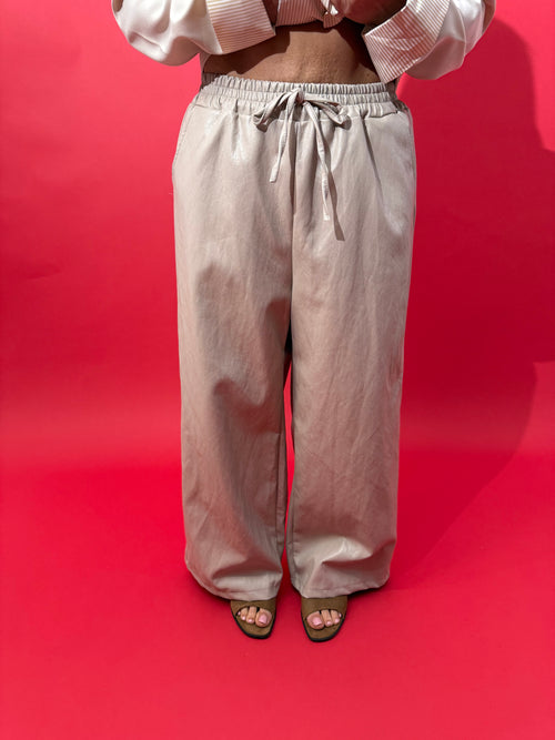 Pantalone ecopelle curvy