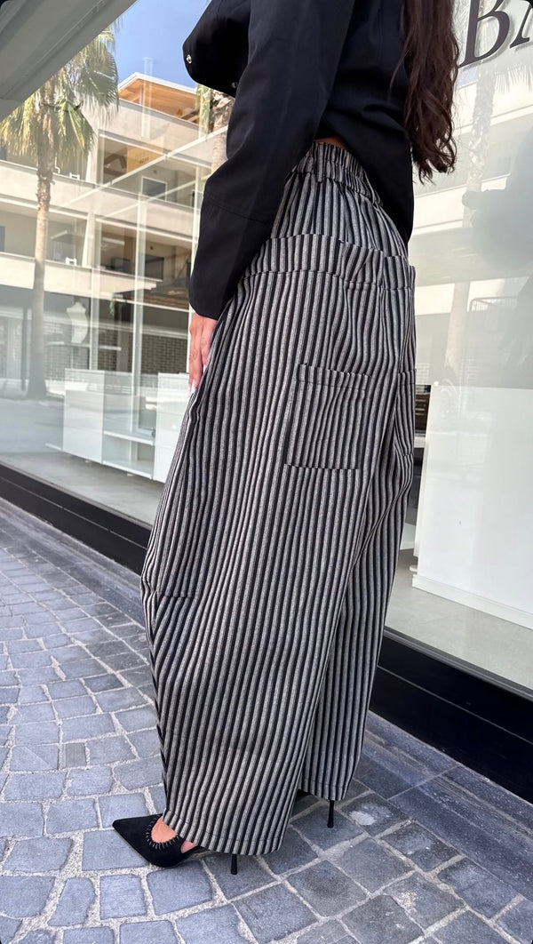 Pantalone ballon gessato