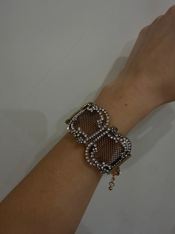 Bracciale gioiello con strass