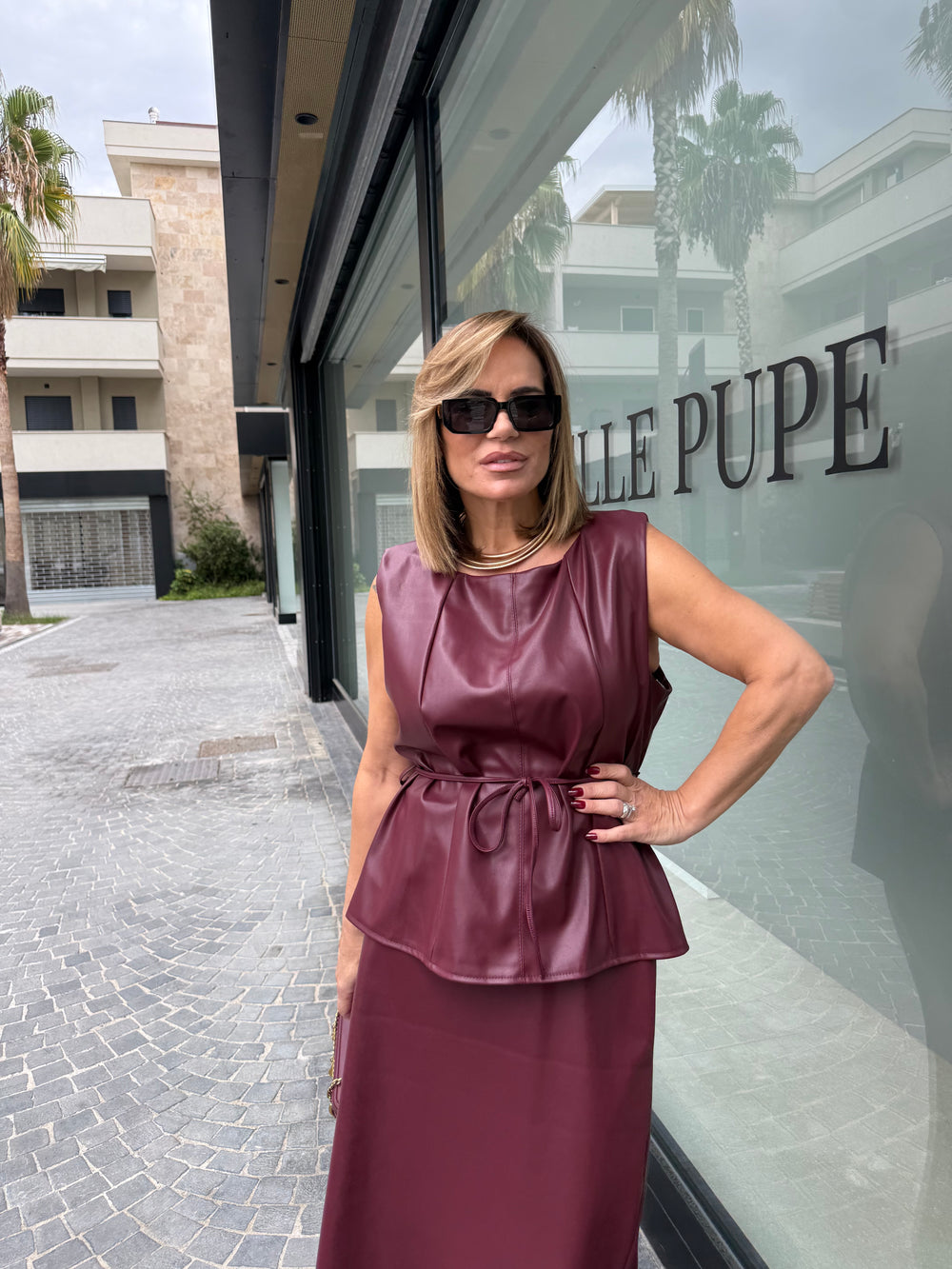 Cordset chic ecopelle curvy
