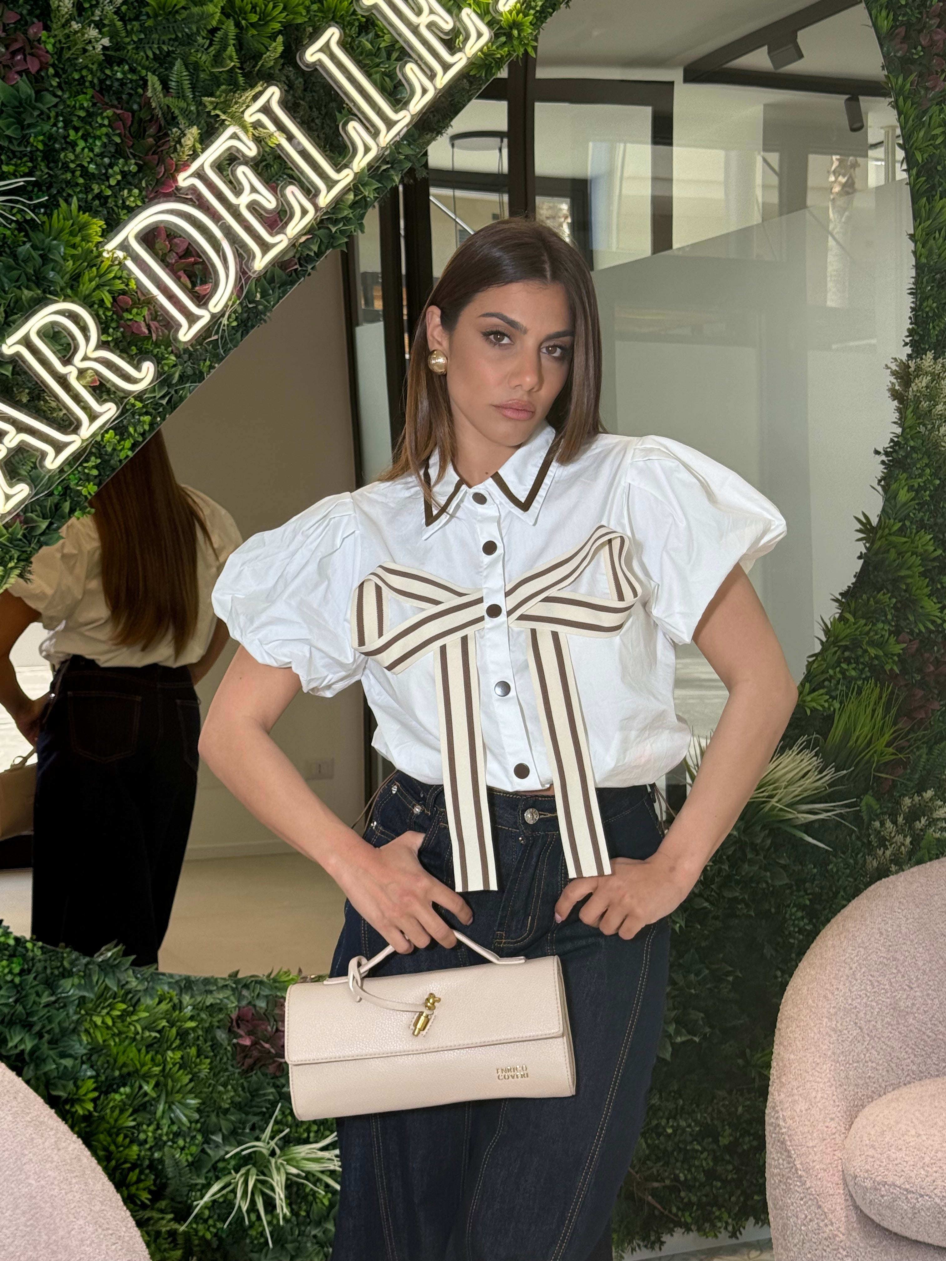 Camicia crop Fiocco