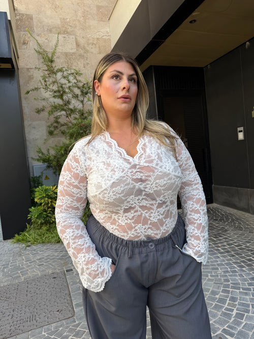 Body in pizzo curvy