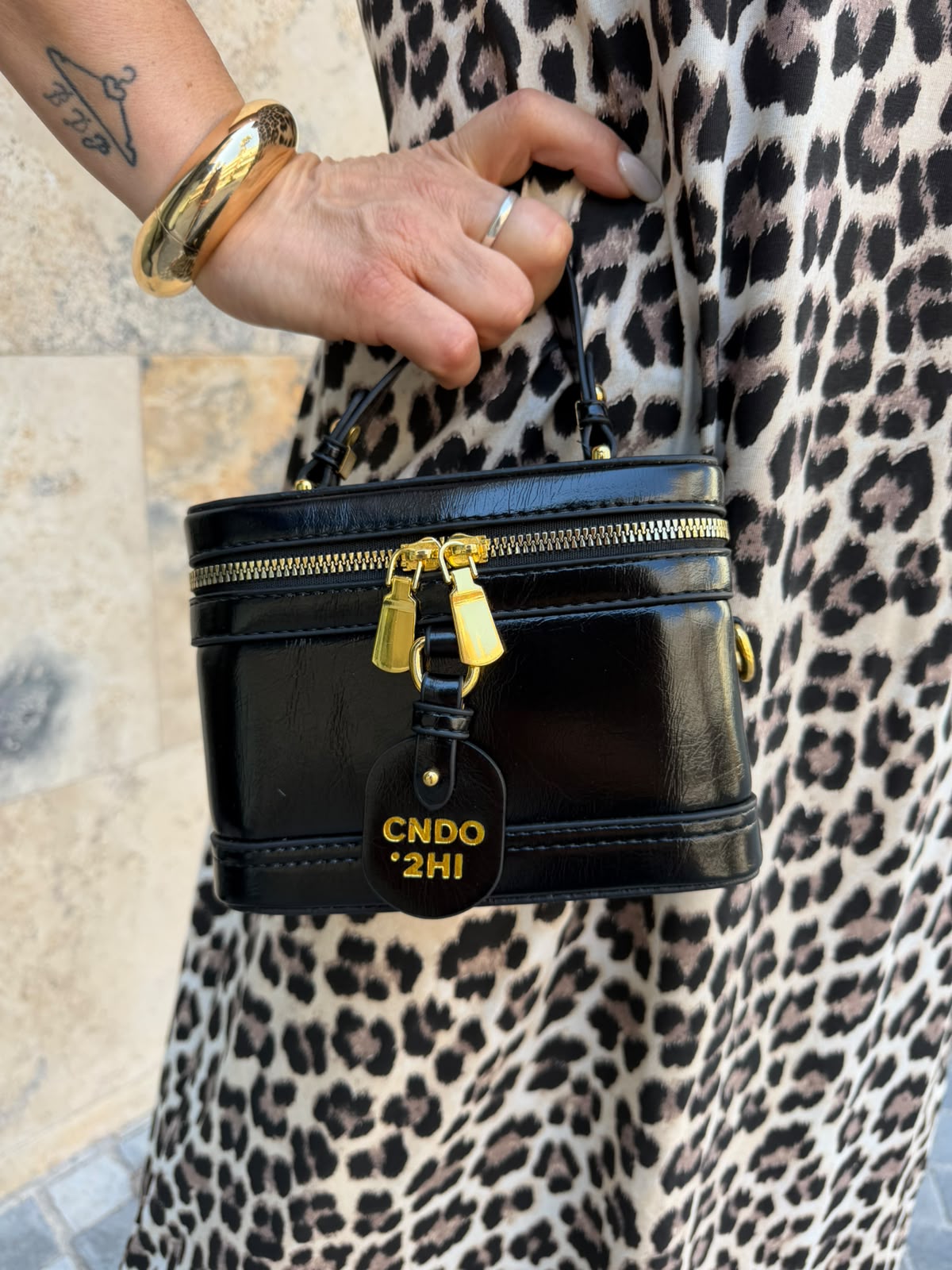 Borsa bauletto lucida