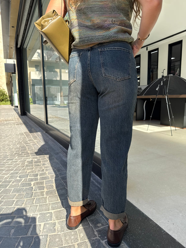 Jeans sabbiato scuro