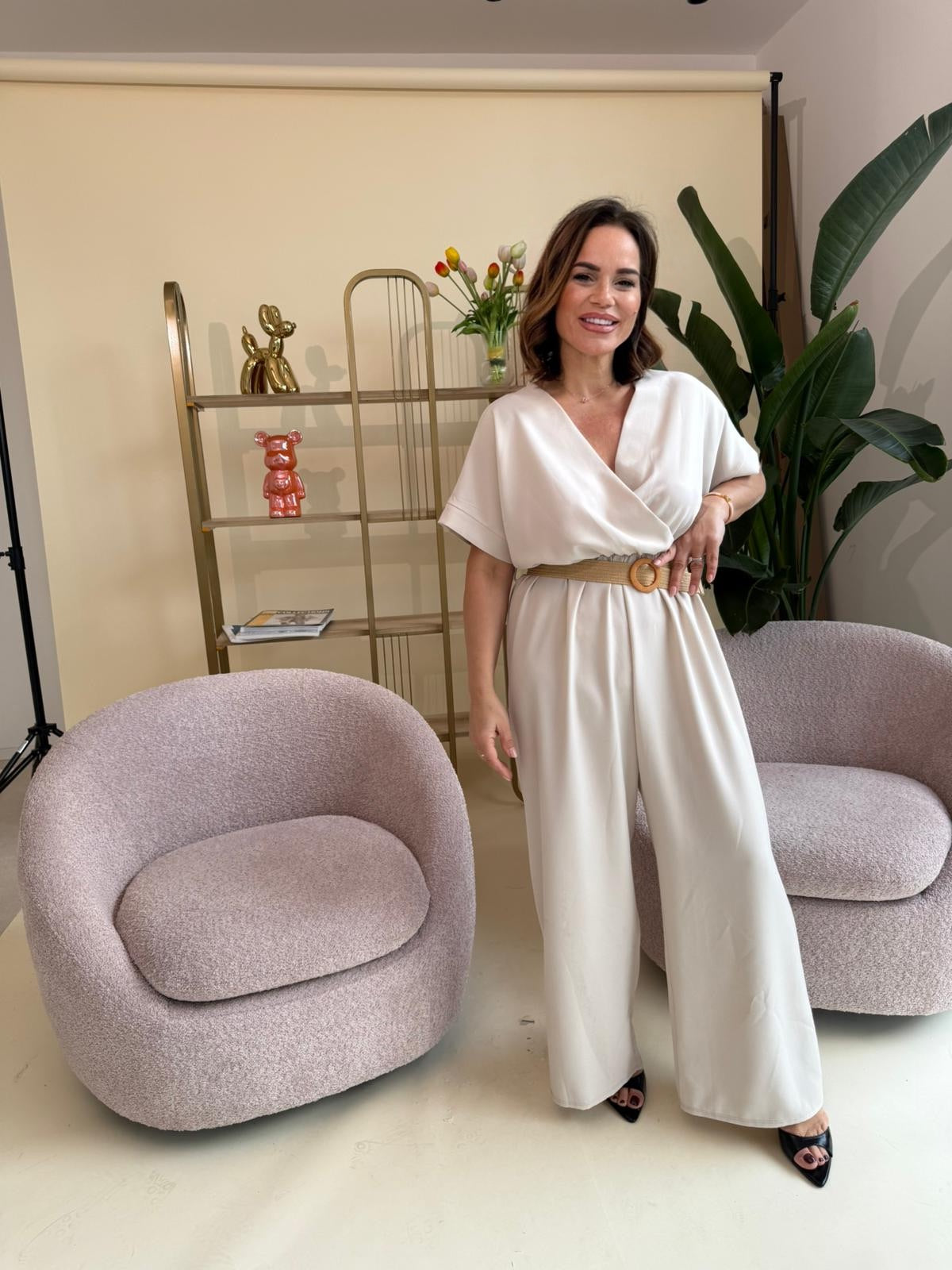 Tuta intera con cintura curvy