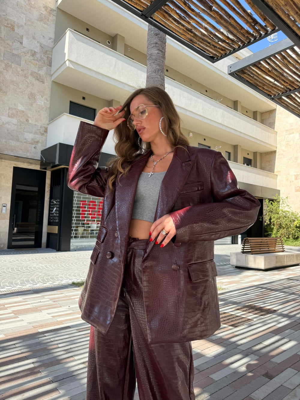 Tailleur pitonato by Lumina