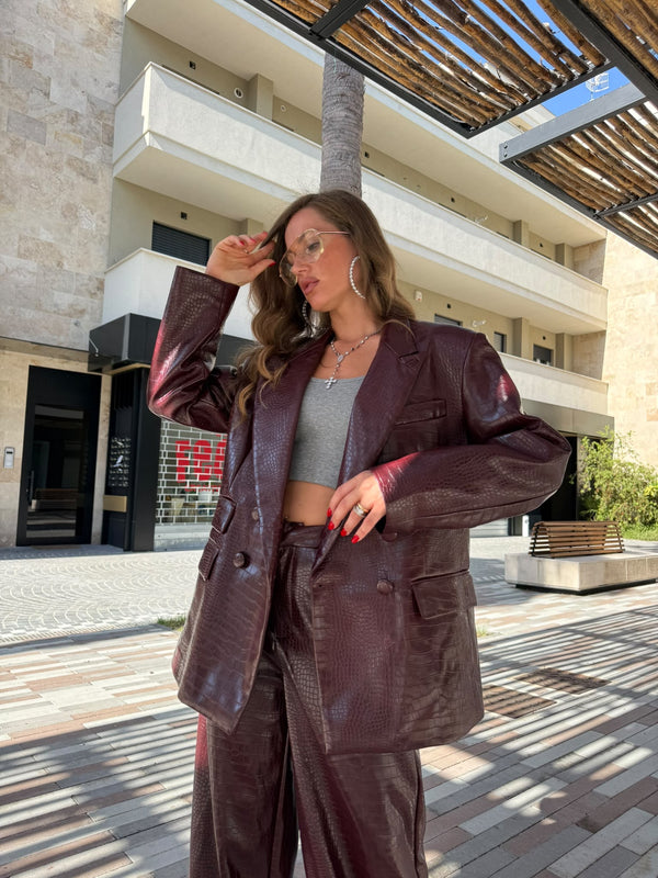 Tailleur pitonato by Lumina