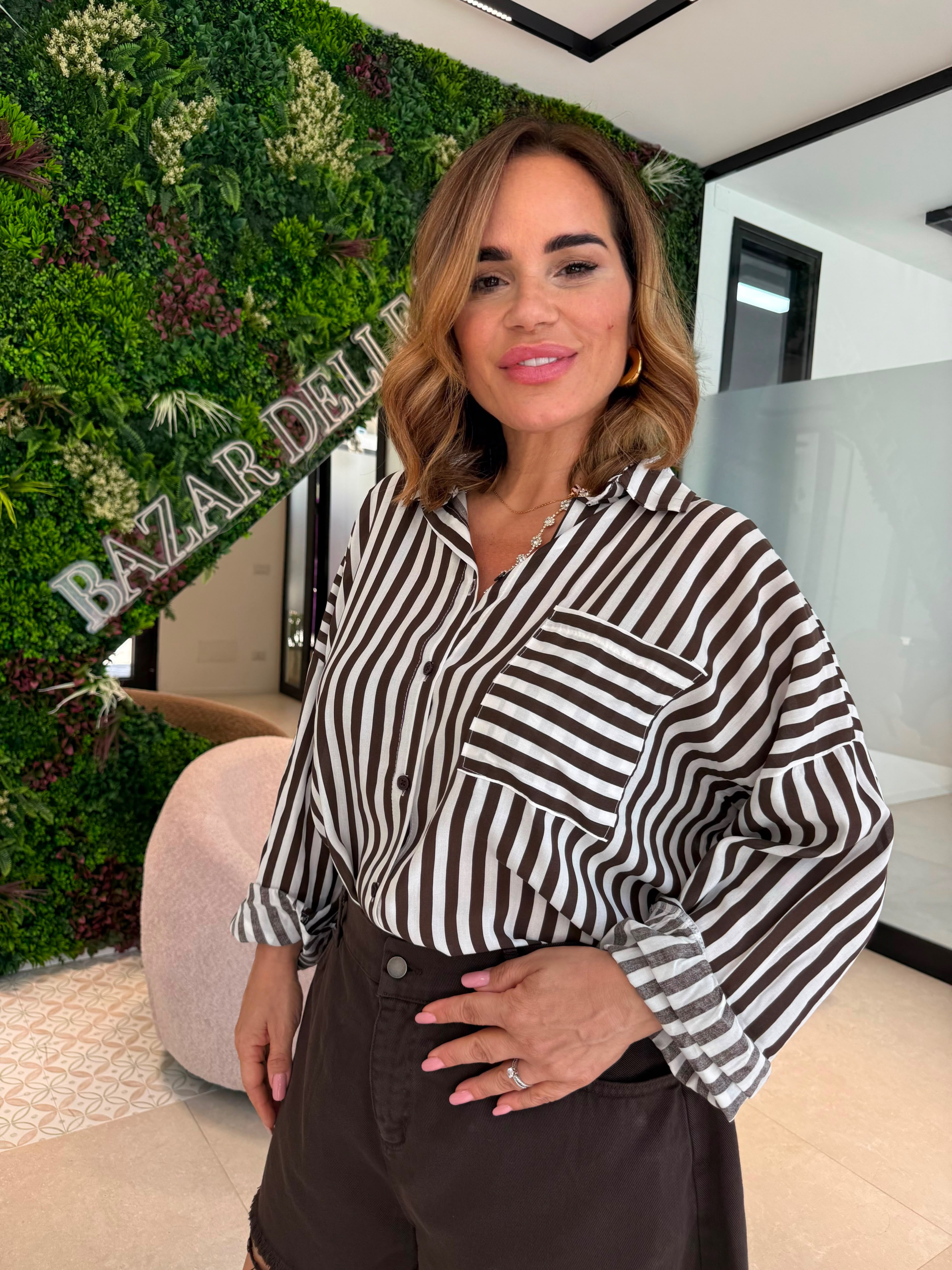 Camicia righe curvy
