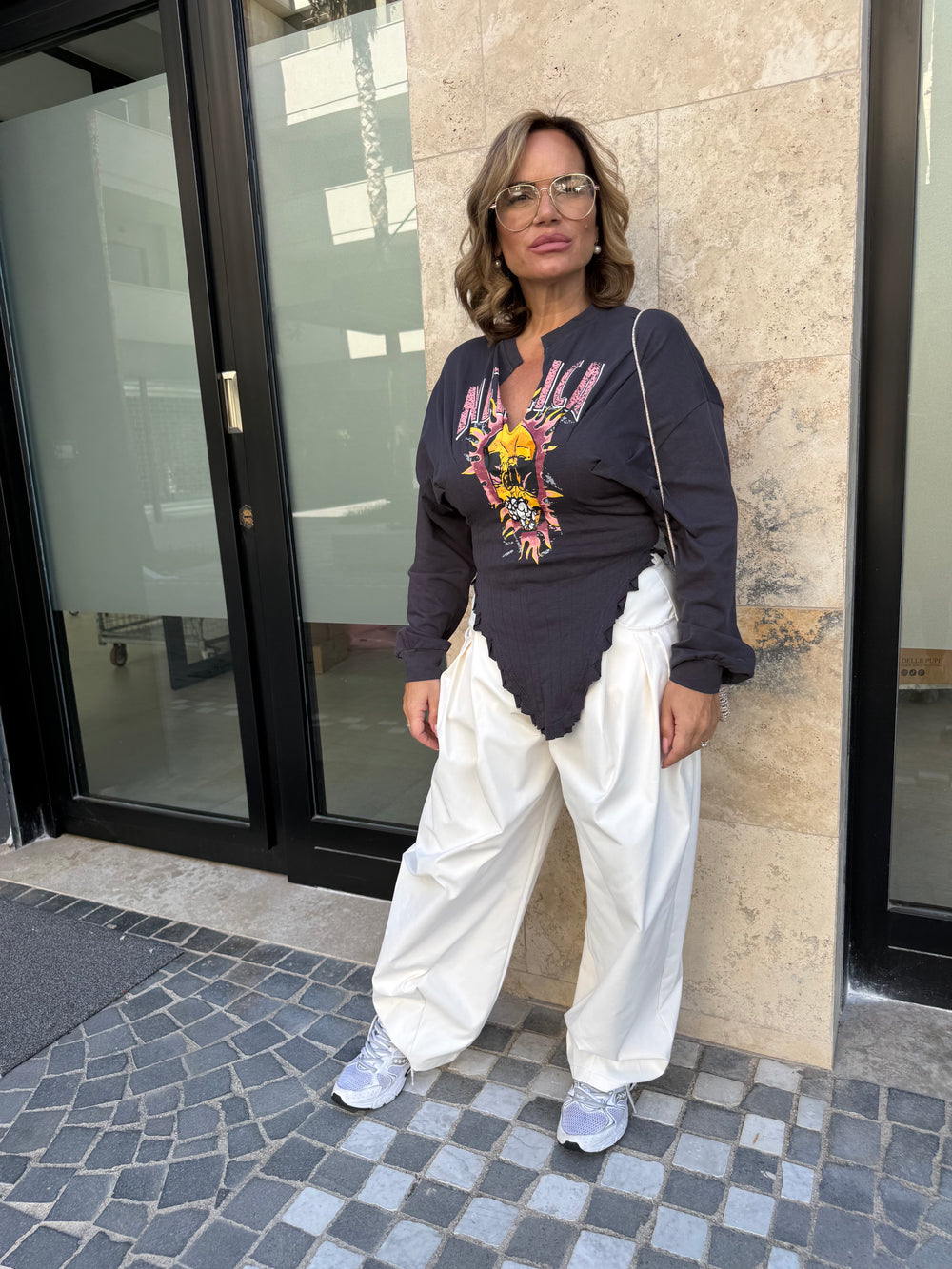 Pantalone ballon con pence