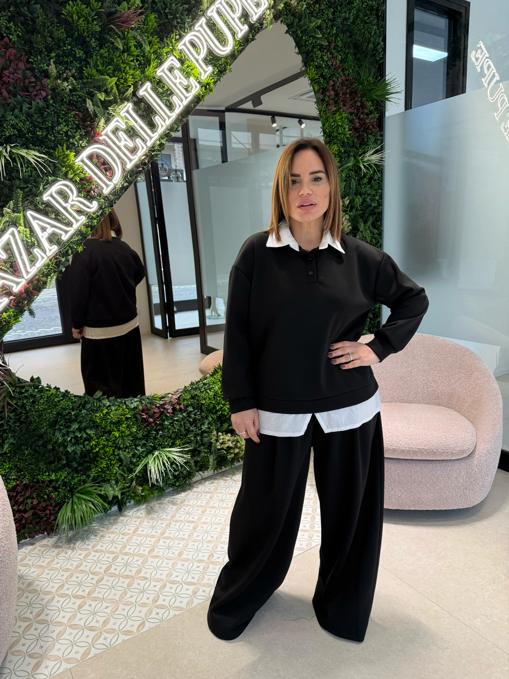 Cordset tuta con camicia curvy