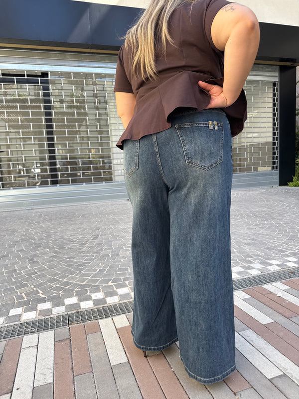 Jeans palazzo curvy