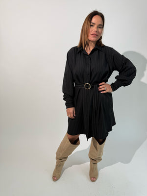 Abitino camicia gessato curvy