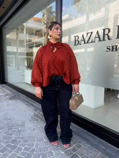 Maglia in pizzo curvy