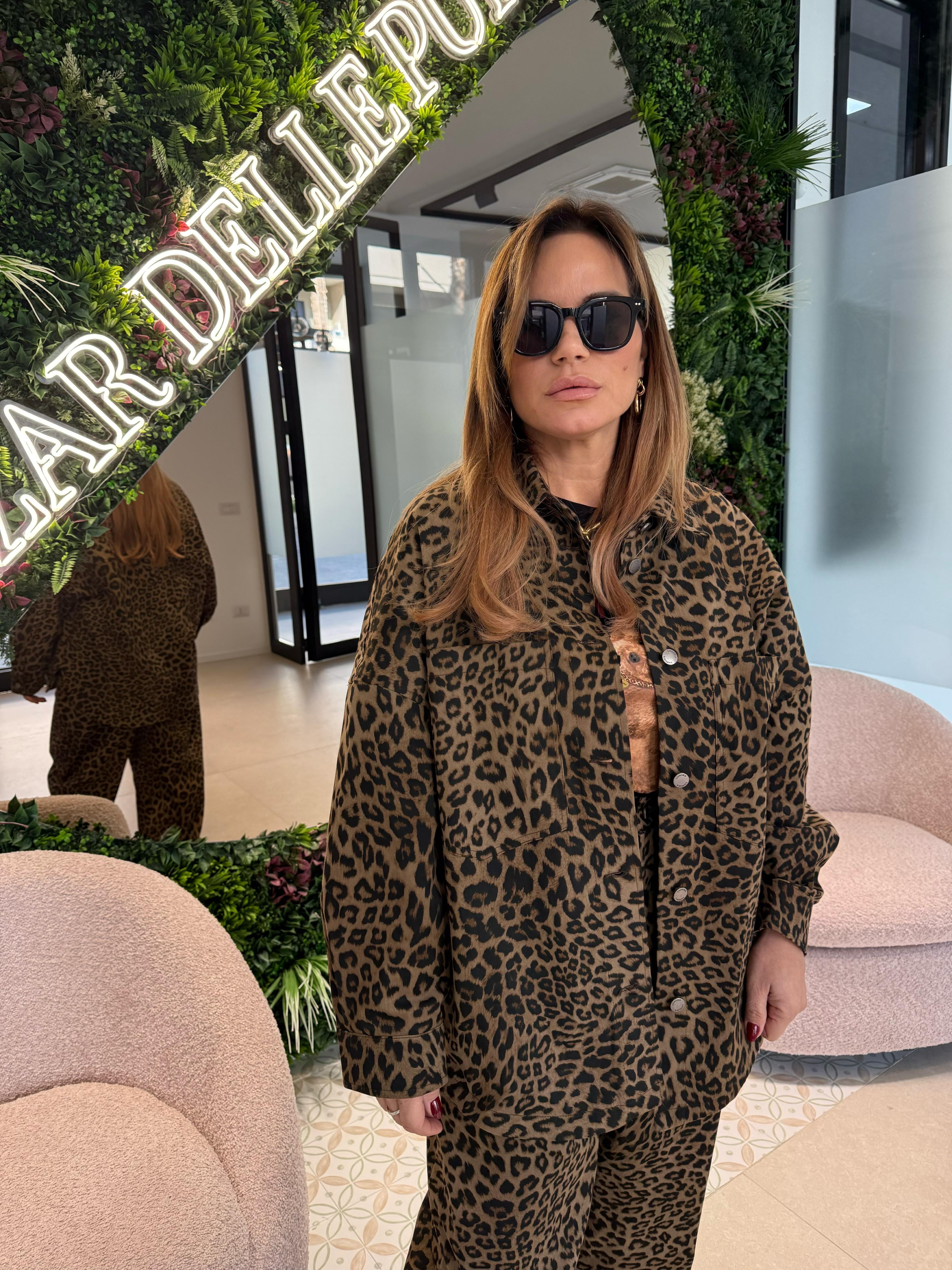 Camicia denim animalier Lumina
