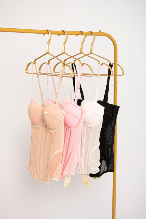 Corsetto steccato velato