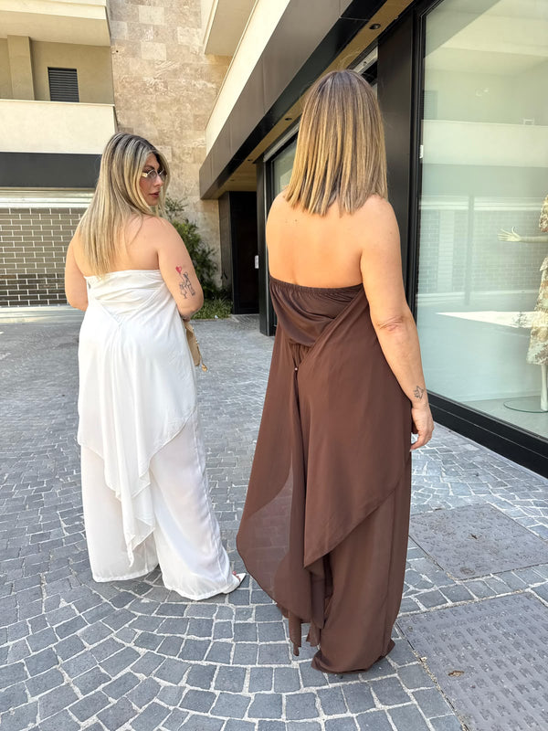 Tuta intera con velo curvy