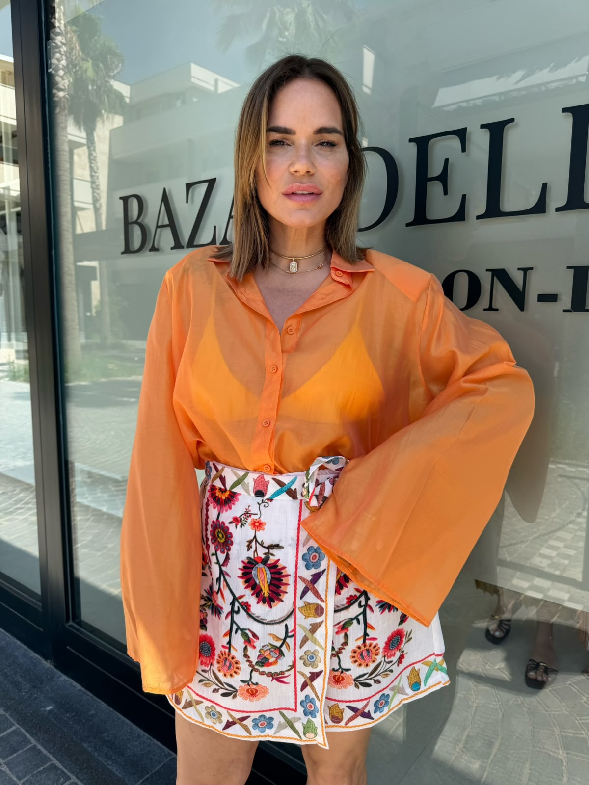 Pantagonna fiori curvy