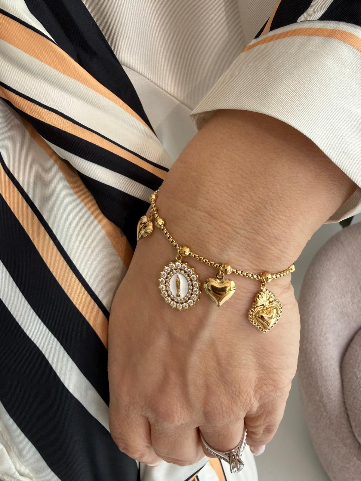 Bracciale cuore sacro