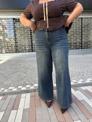 Jeans palazzo curvy