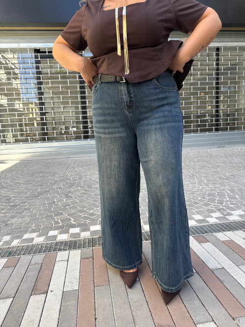 Jeans palazzo curvy