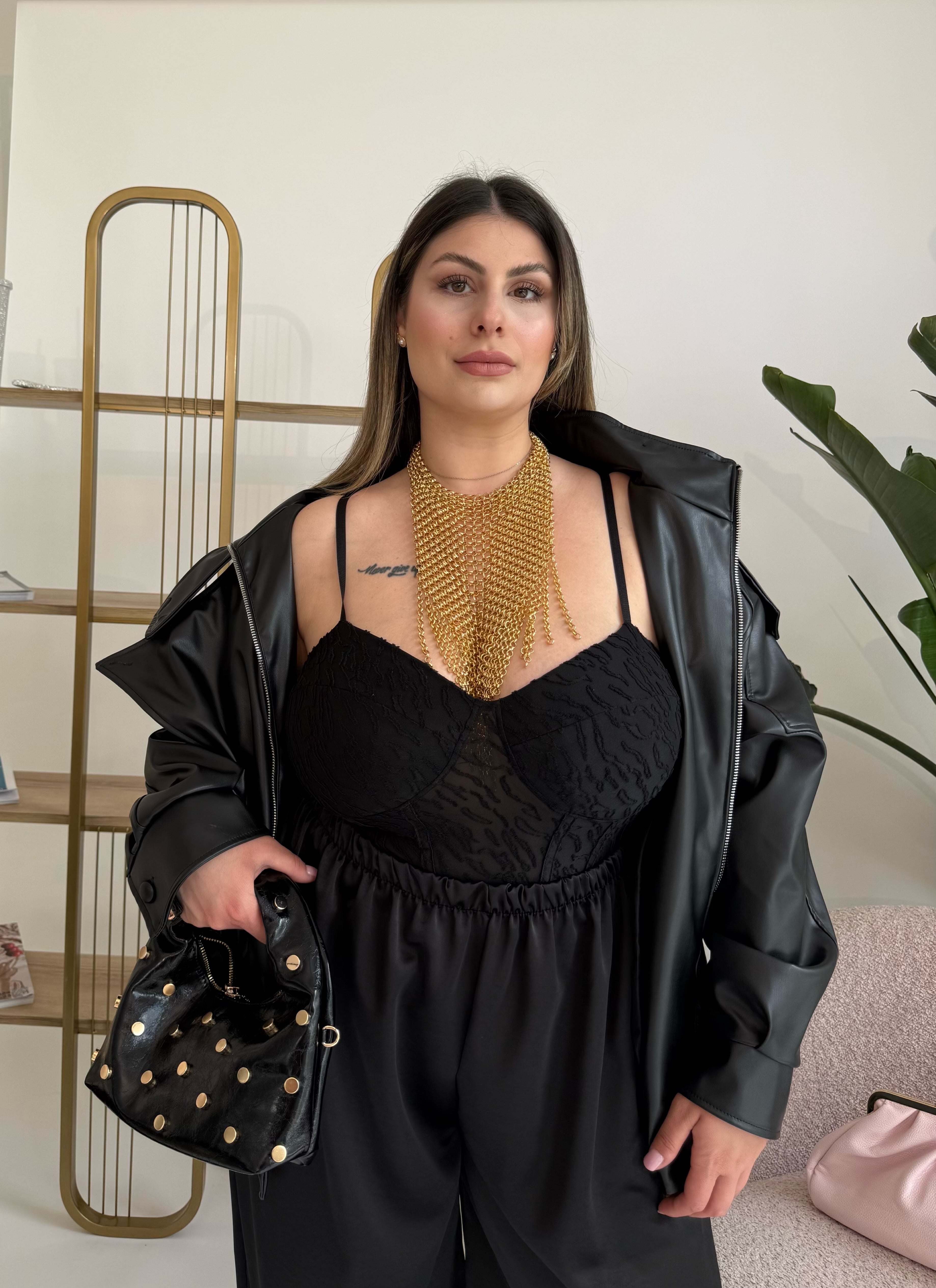 Body con effetto zebrato curvy