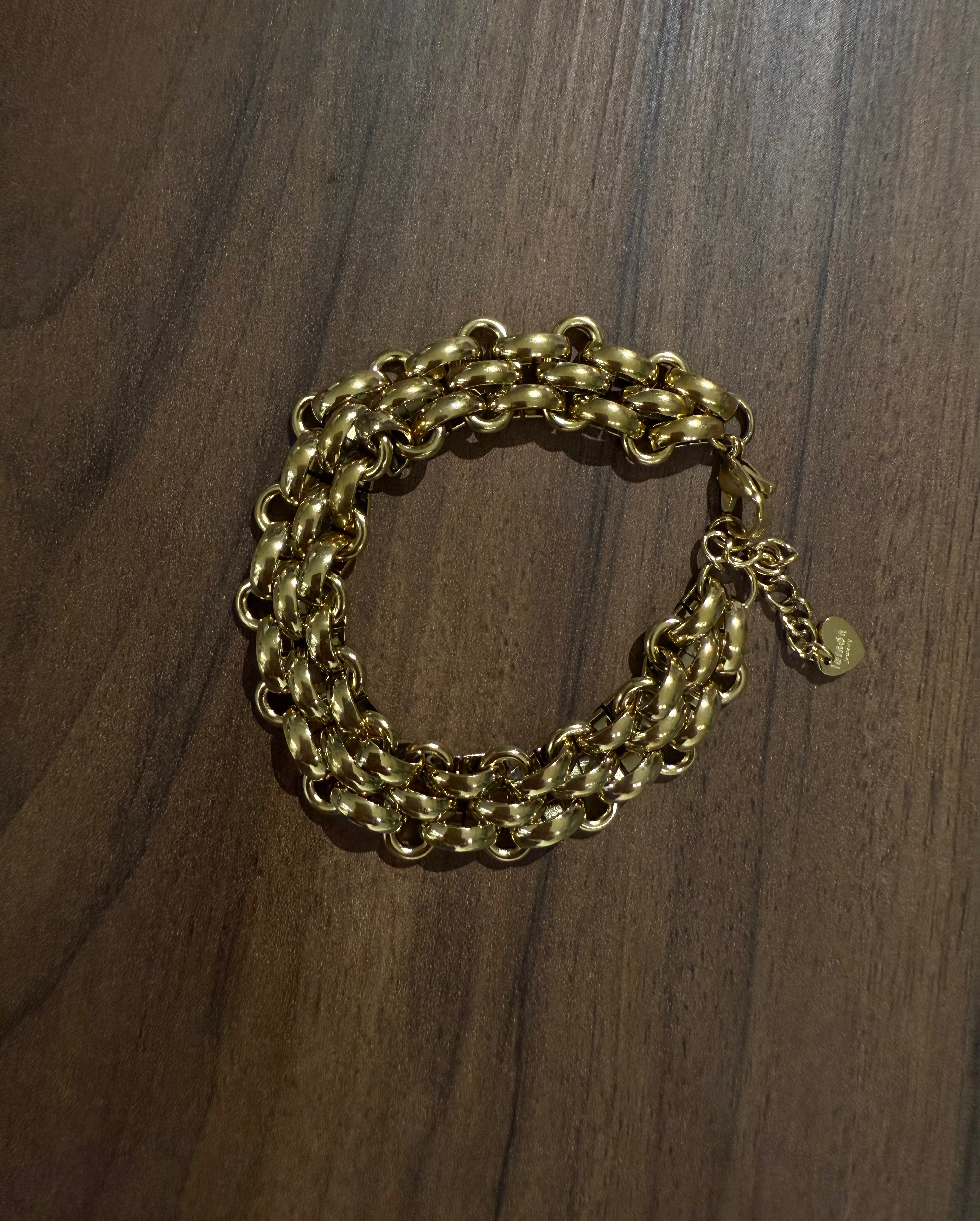 Bracciale maglia intrecciata