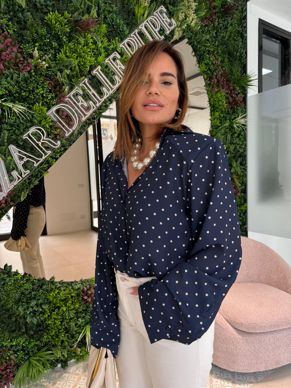 Camicia pois con spalline