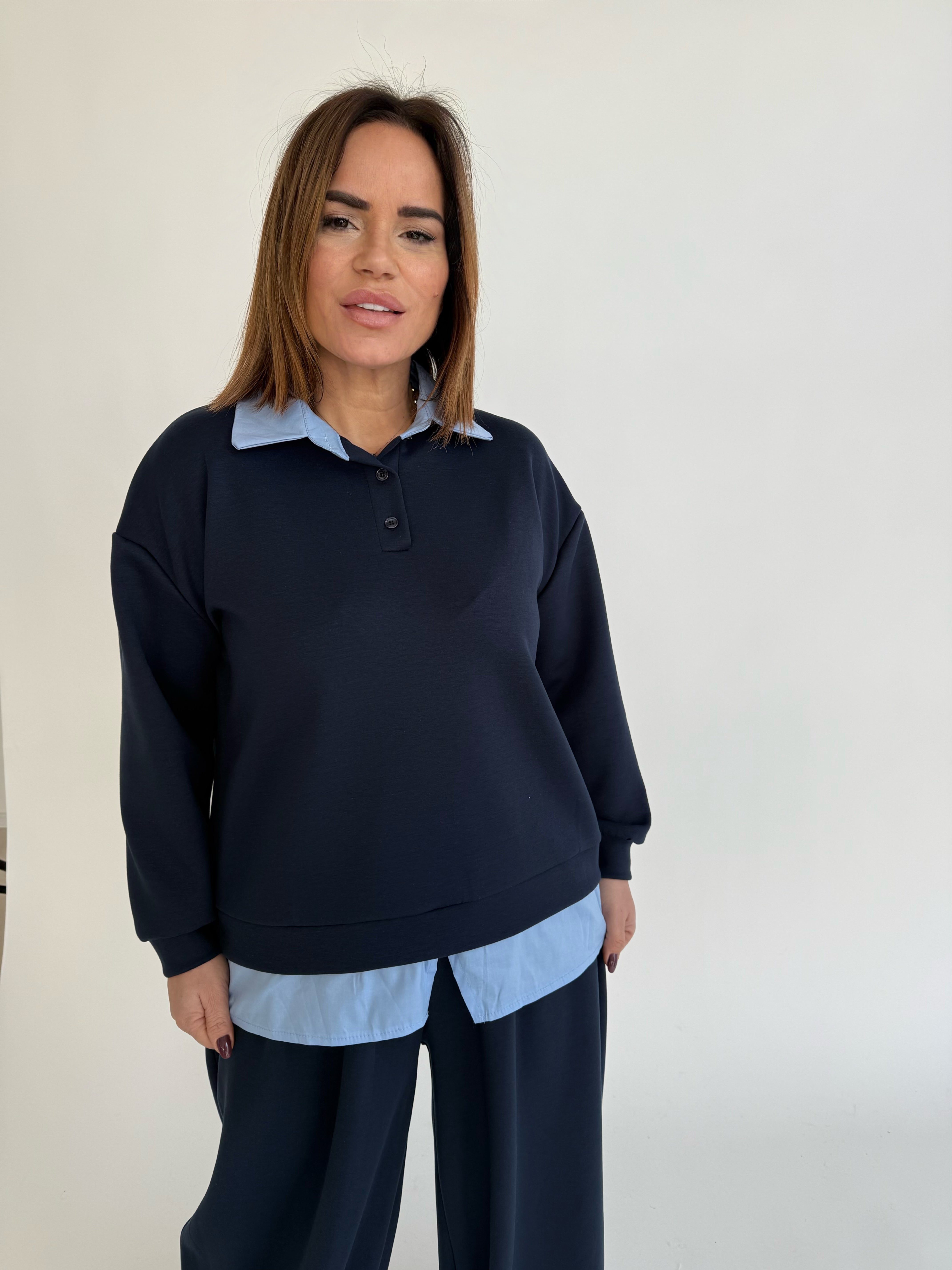 Cordset tuta con camicia curvy