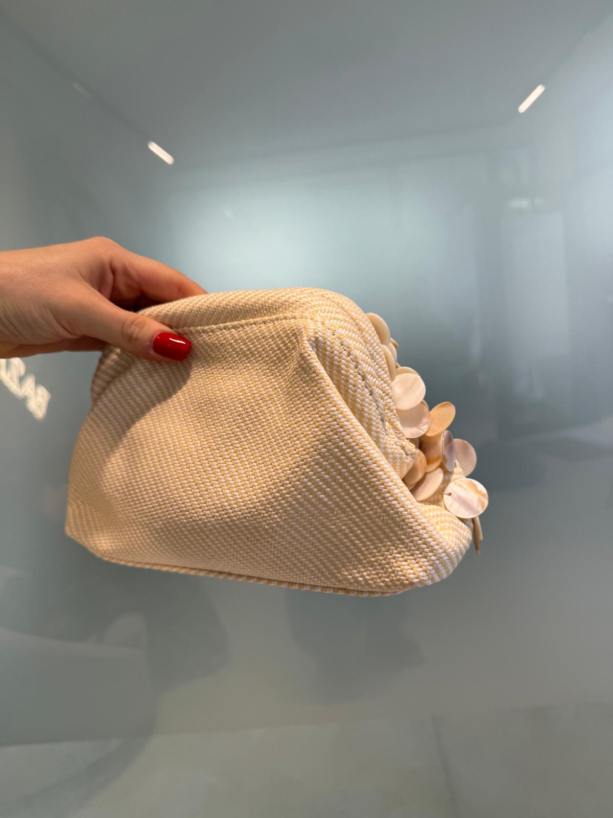 Borsa paillettes madreperla