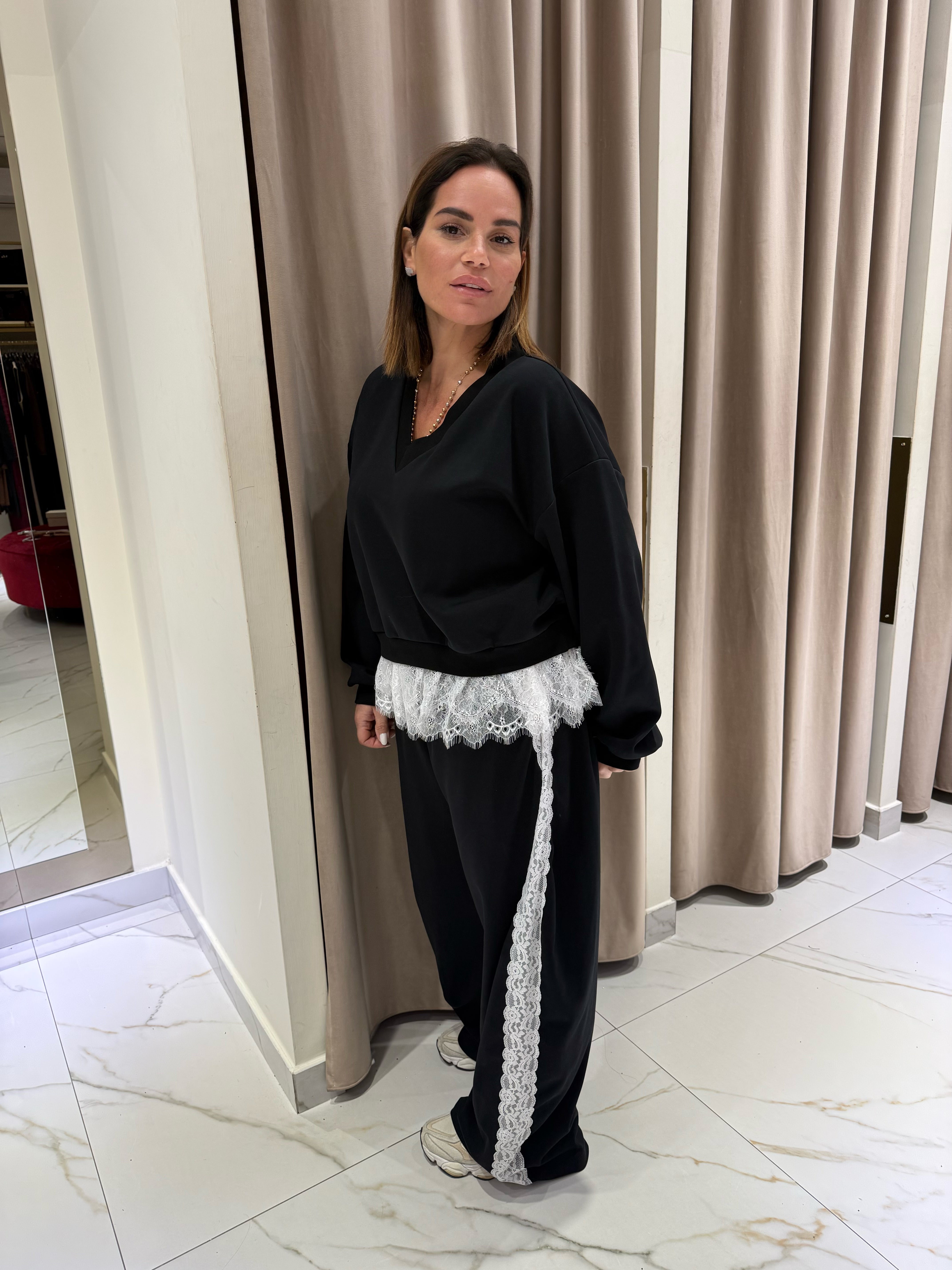 Cordset tuta in pizzo Lumina