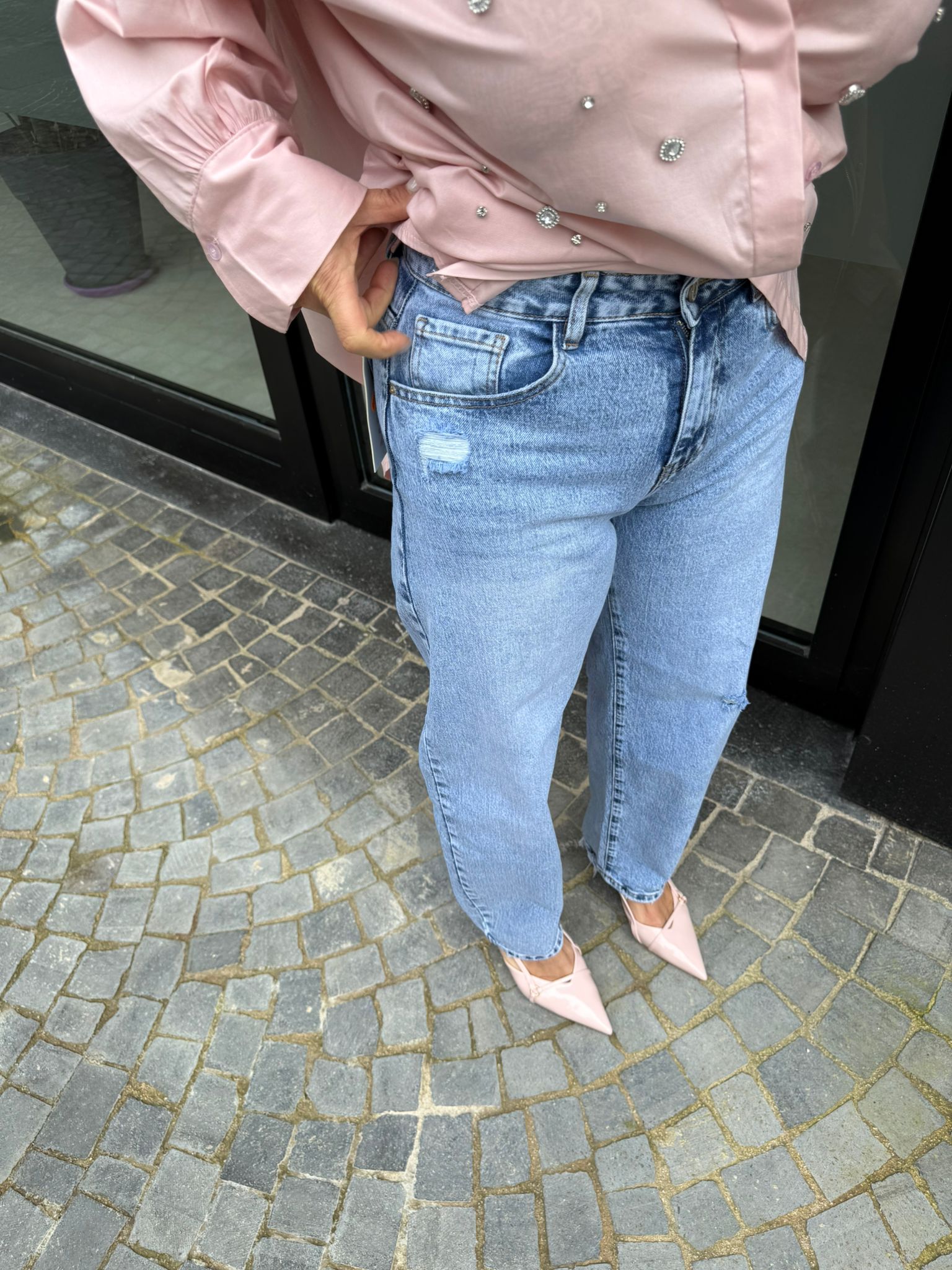 Jeans mom fit ballon