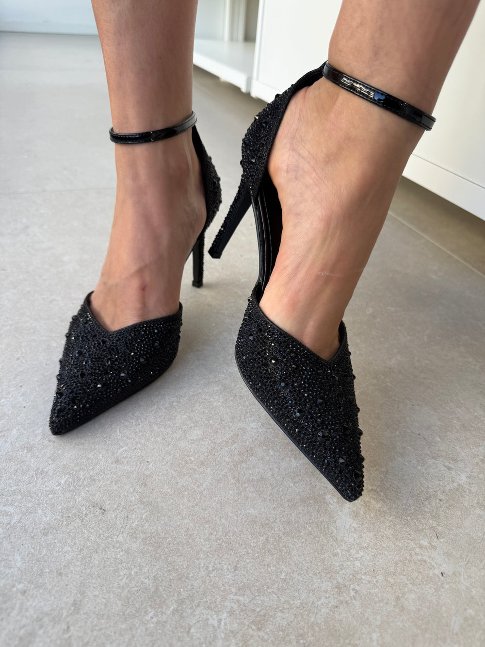 Décolleté strass black