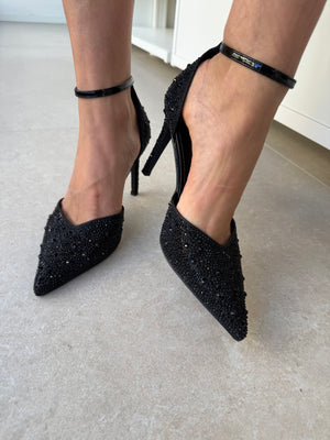 Décolleté strass black