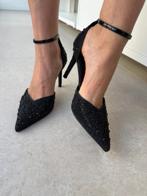 Décolleté strass black