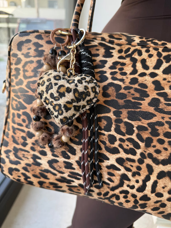 Borsa rettangolare a spalla animalier