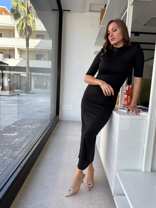Abito in lycra con spalline