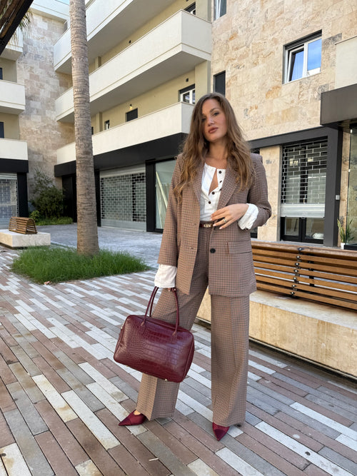 Tailleur doppiopetto quadretti