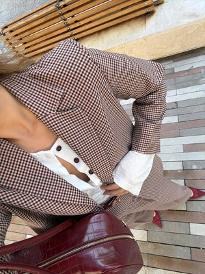 Tailleur doppiopetto quadretti